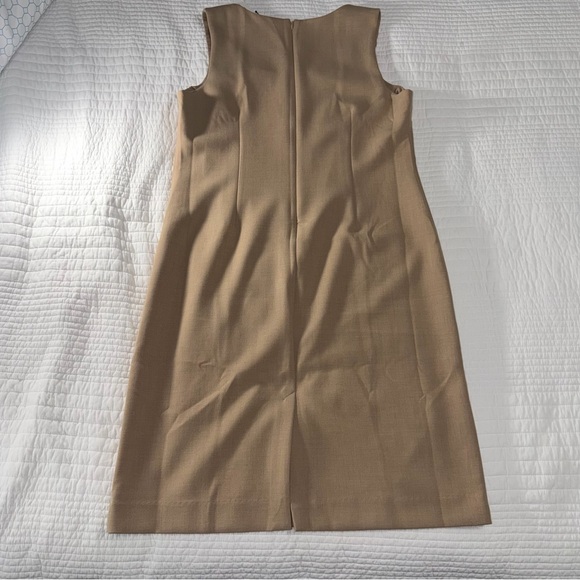 Banana Republic Double Weave Sheath Dress | Camel | 16 | NWT - Picture 3 of 6